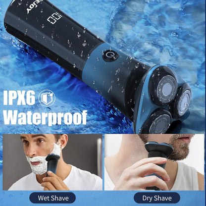 Sleek Self-Sharpening Electric Shaver