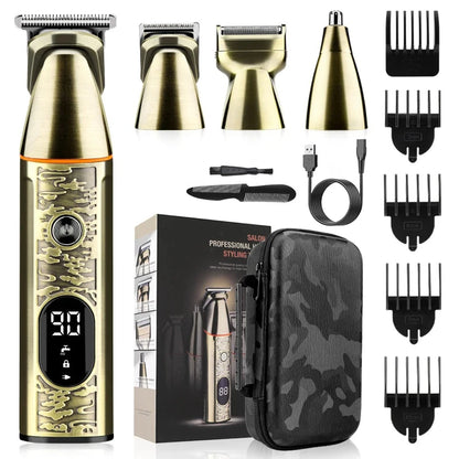 Kit de toilettage tout métal 4 en 1