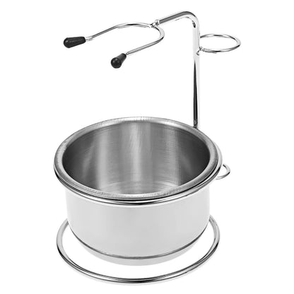 2 in 1 Steel Bowl and Stand Set