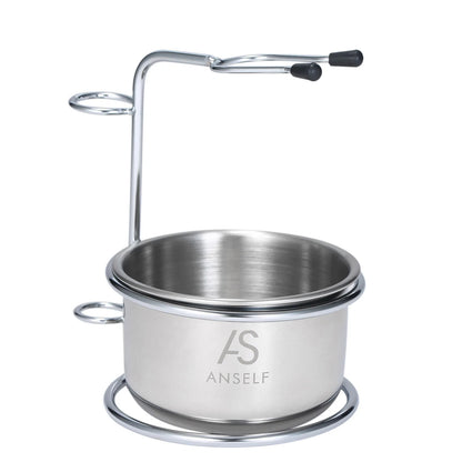 2 in 1 Steel Bowl and Stand Set