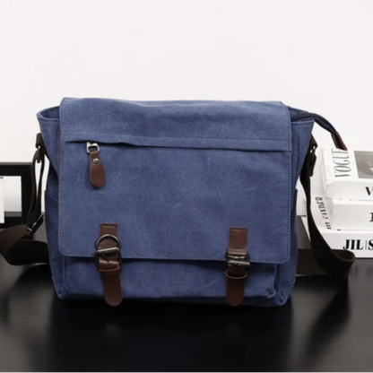 Sac messager décontracté en toile de grande capacité