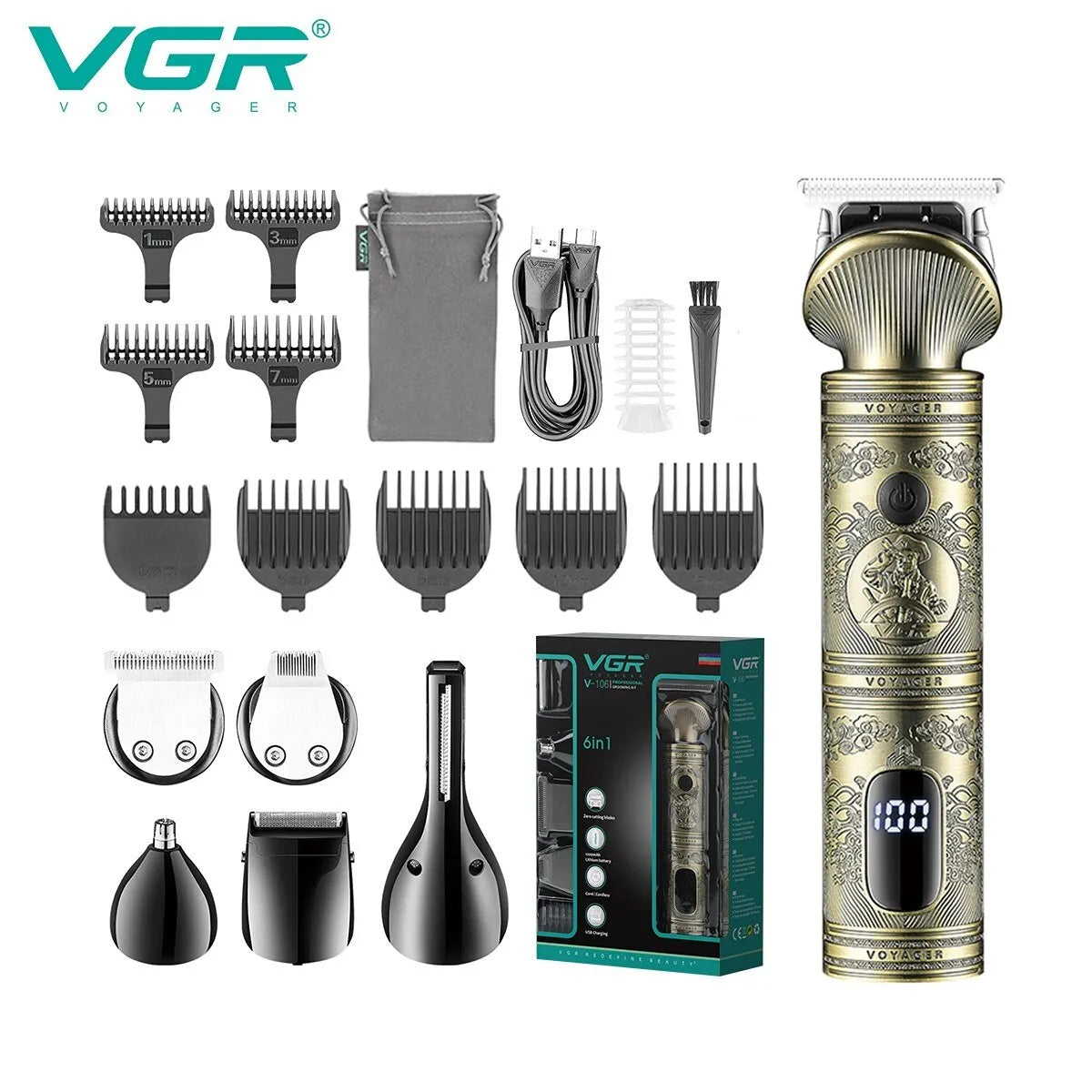 VGR Multi-Use Grooming Kit