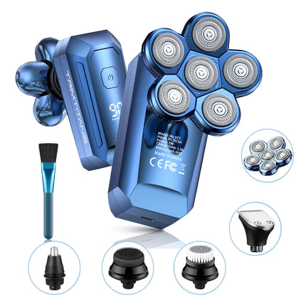 6D Detachable Electric Head Shaver Kit