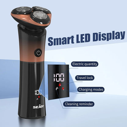 Sleek Self-Sharpening Electric Shaver