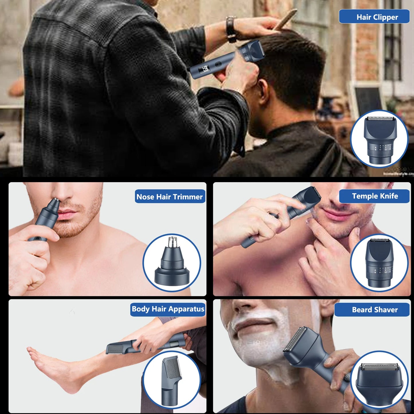 GENKO 5 IN 1 Hair Clipper Set