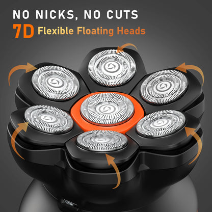 MAXGROOM 7D Wet & Dry Head Shaver