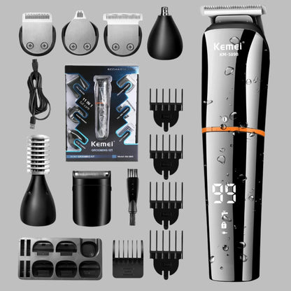 Kit de toilettage étanche 11 en 1 Kemei