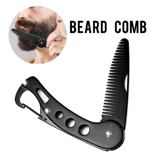 Peigne à barbe pliable