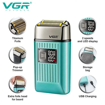 Rasoir électrique VGR à écran LED