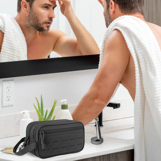 Trousse de toilette multi-compartiments anti-éclaboussures