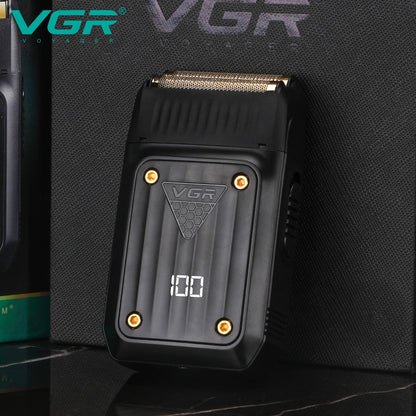 VGR Digital Display Electric Shaver