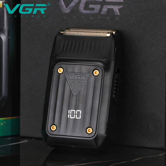VGR Digital Display Electric Shaver