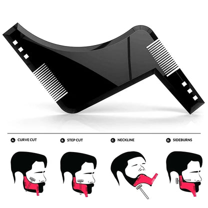 Modèle de style de barbe