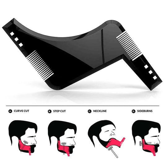 Modèle de style de barbe