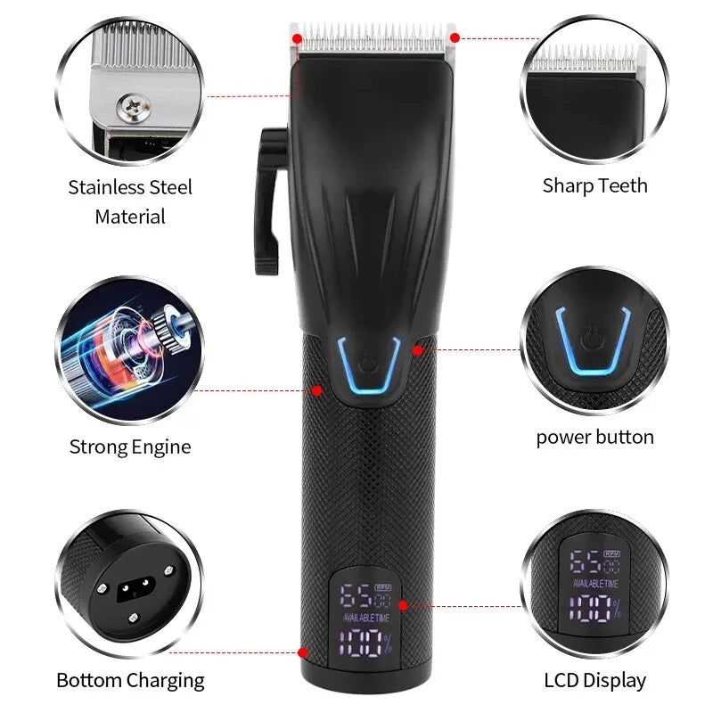 Cordless LED Display Grooming Set