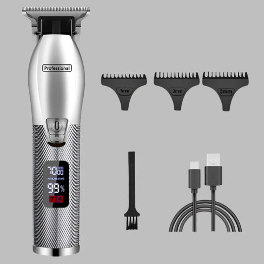 Tondeuse à barbe LCD rechargeable