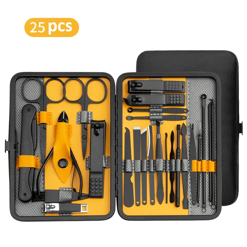 10/15/25pcs Pro Stainless Steel Clipper Set