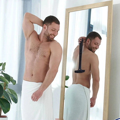 Rasoir dorsal pliable à long manche
