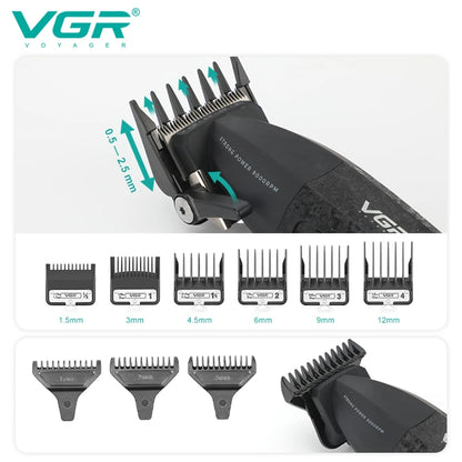 VGR PRO Hair & Beard Trimmer Set