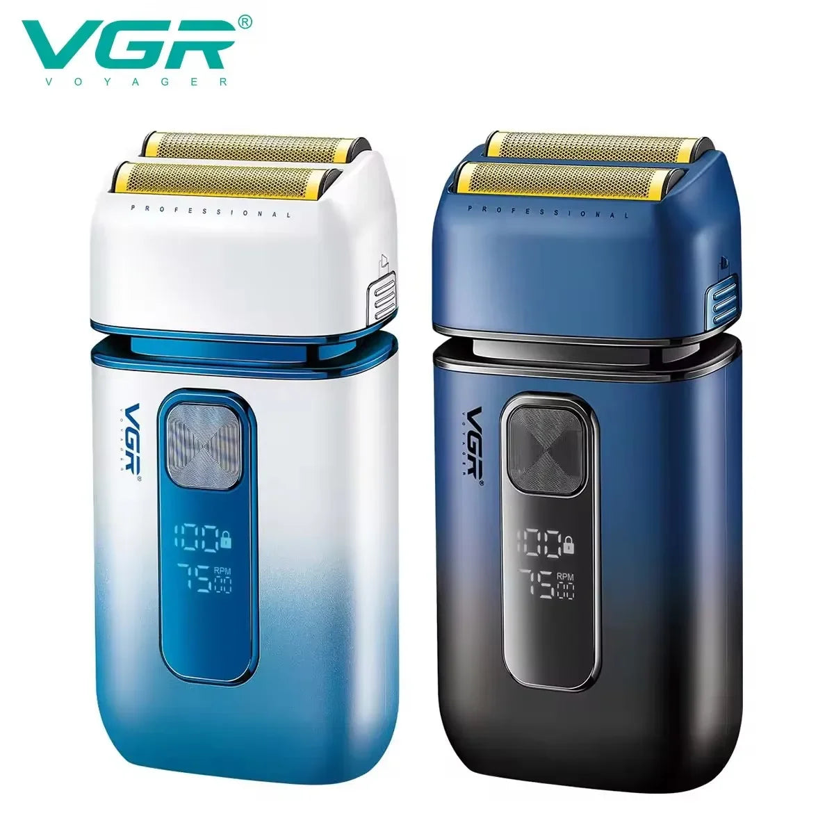 VGR USB Rechargeable Waterproof Electric Shaver