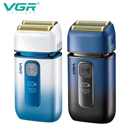 VGR USB Rechargeable Waterproof Electric Shaver