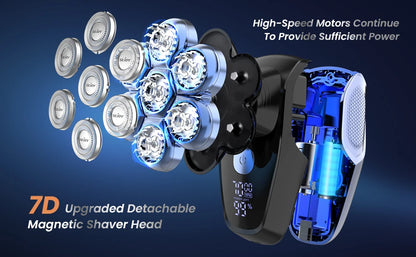 5 in 1 Electric 7D Head Shaver