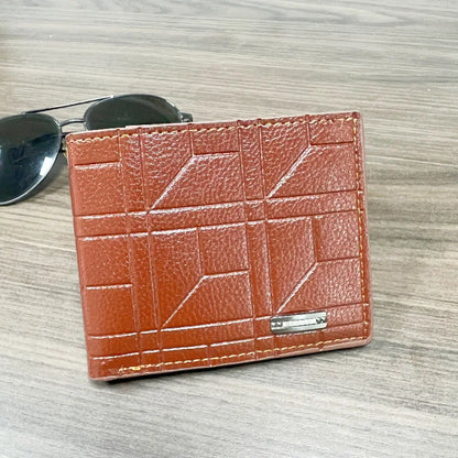 Soft Leather Plaid Wallet