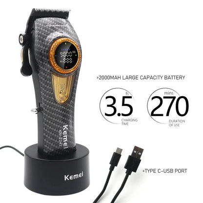 Kemei Tondeuse à cheveux professionnelle 9000 tr/min
