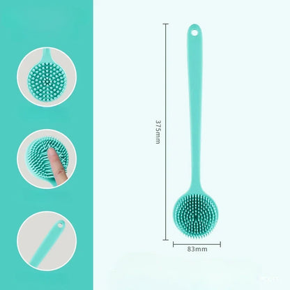 Brosse à dos double face en silicone