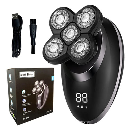 Floating 5 Blade Electric Head Shaver