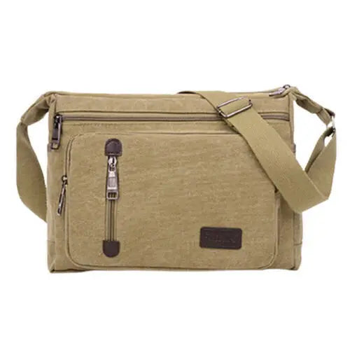 Sac messager à bandoulière en toile