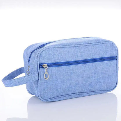 Trousse de toilette en toile de couleur unie