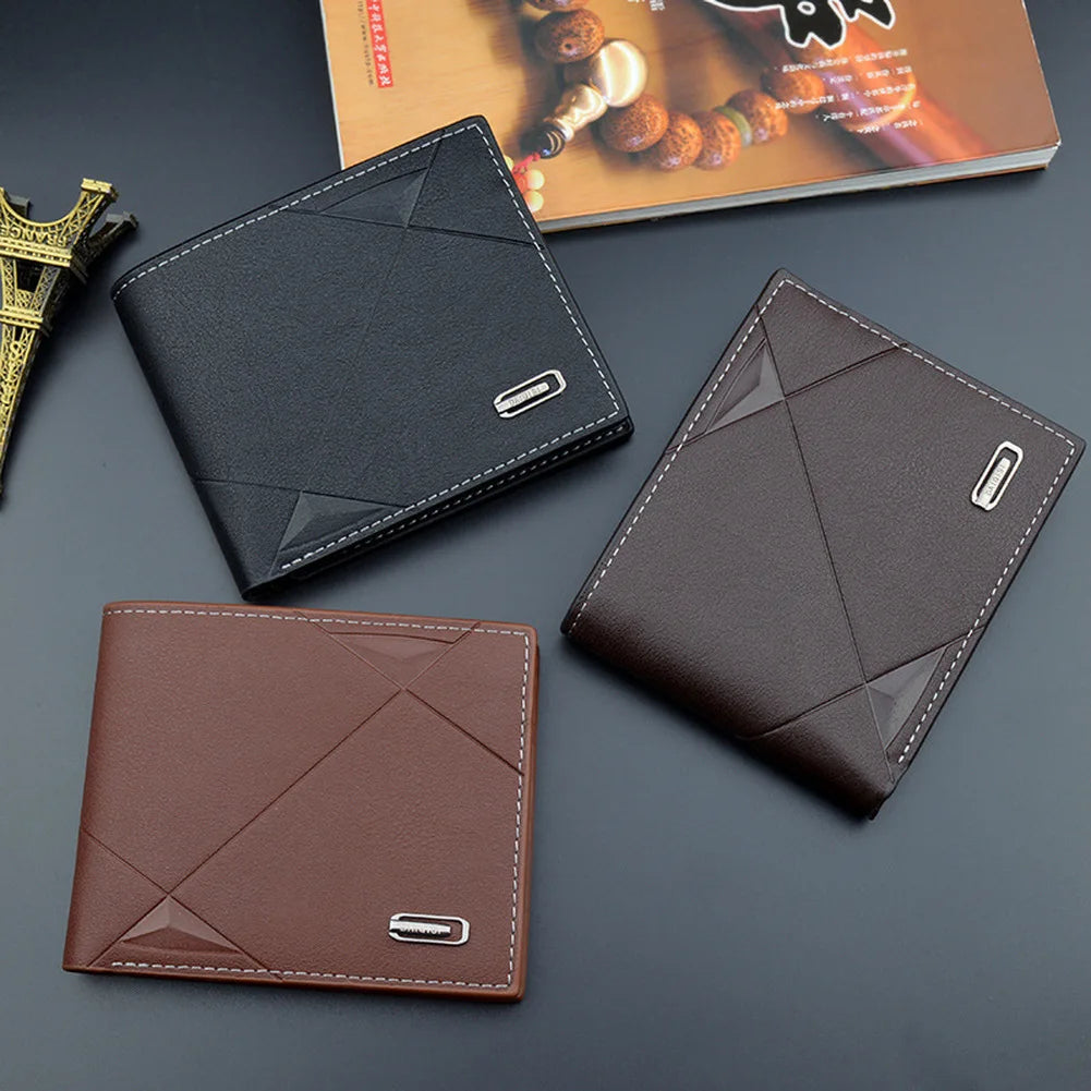 Bi-Fold Faux Leather Card Wallet