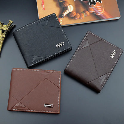 Bi-Fold Faux Leather Card Wallet