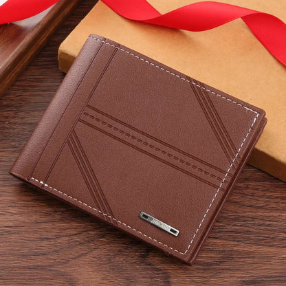 Frosted Leather Multi-Slot Wallet