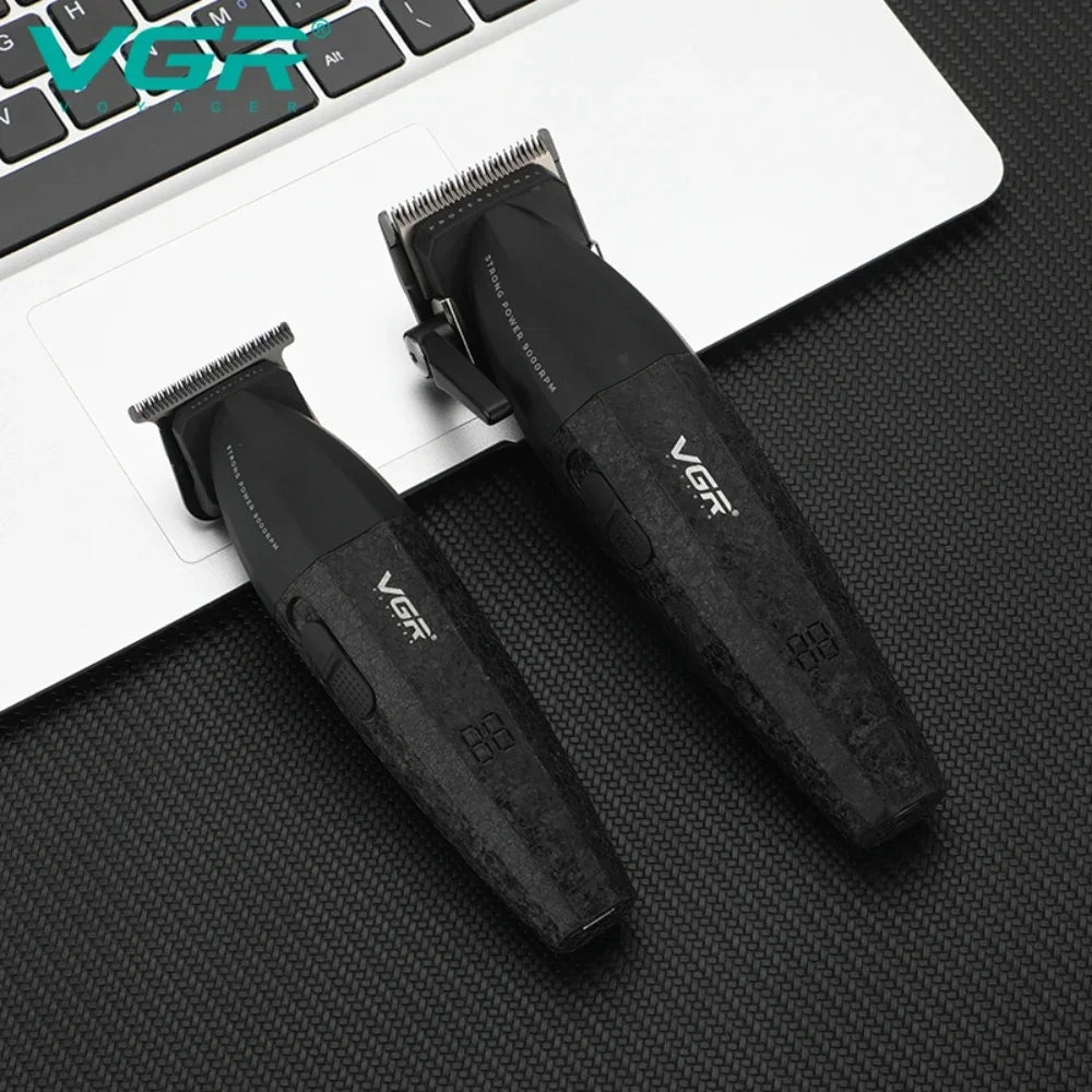 VGR PRO Hair & Beard Trimmer Set