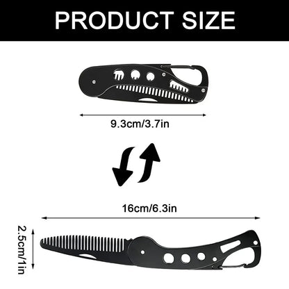 Peigne à barbe pliable