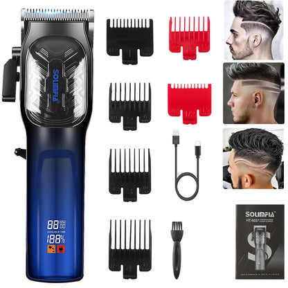 Tondeuse à cheveux étanche avec écran LCD
