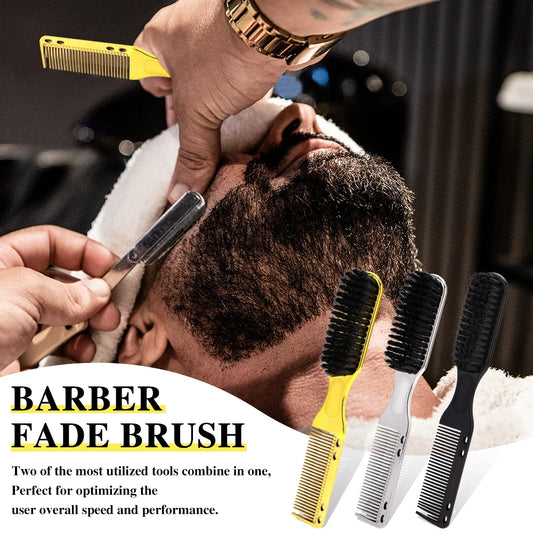 Ensemble peigne et brosse à moustache et à barbe