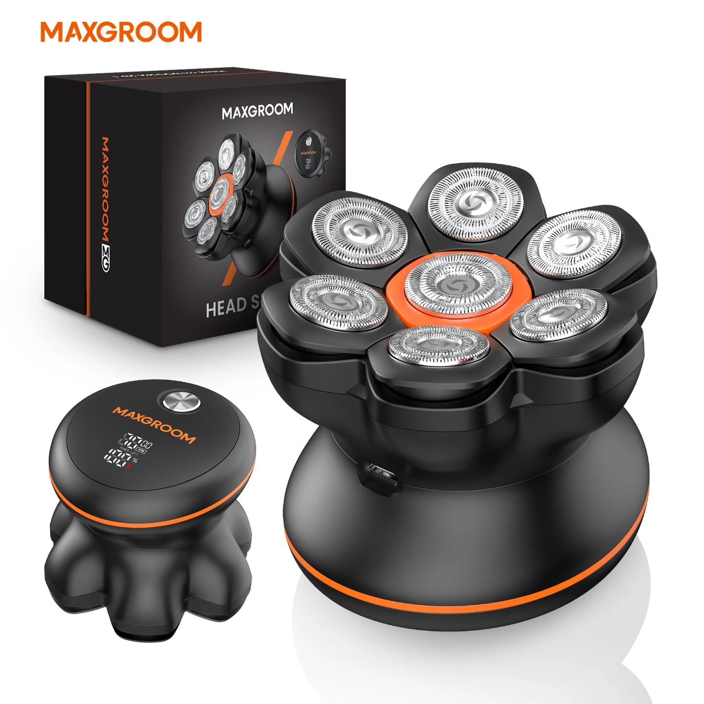MAXGROOM 7D Wet & Dry Head Shaver