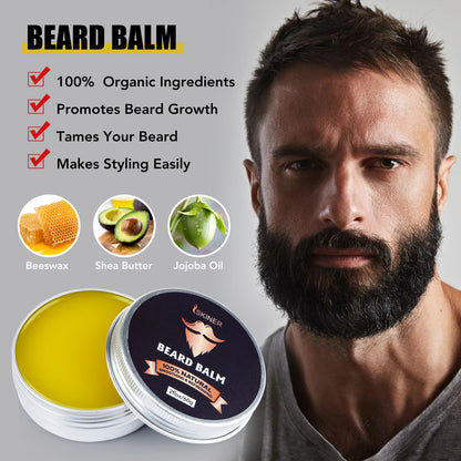 Kit de soins de la barbe 5 pièces