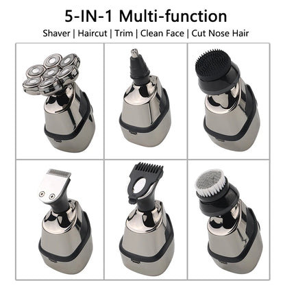 5 IN 1 Electric Head Shaver Set