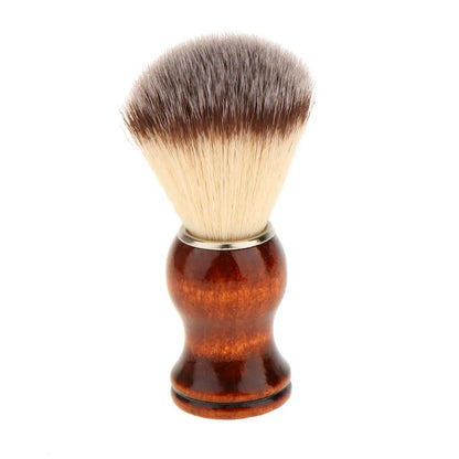 Ensemble traditionnel de bol à savon et de brosse en bois