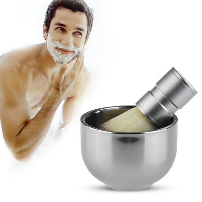 Sleek Shaving Brush & Bowl Set