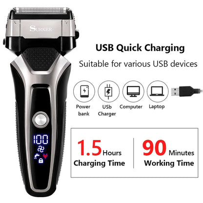 USB Rechargeable Electric Shaver