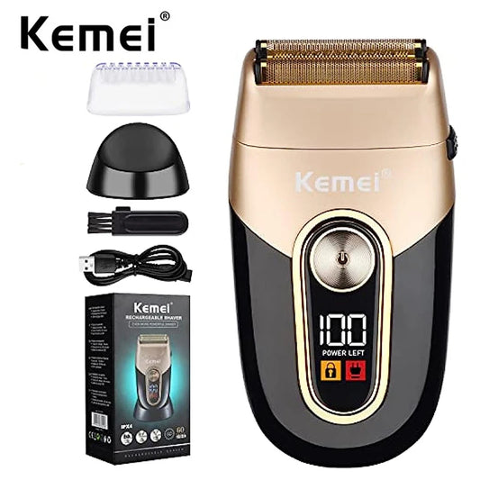 Kemei Waterproof Cordless Electric Shaver