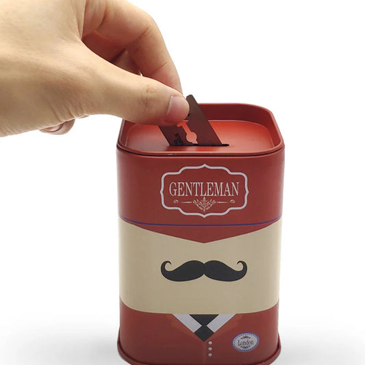 Boîte de rangement de sécurité pour lames de rasoir rétro
