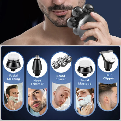 5 IN 1 Electric Head Shaver Set