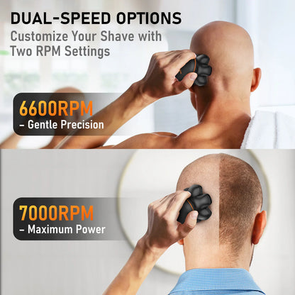 MAXGROOM 7D Wet & Dry Head Shaver
