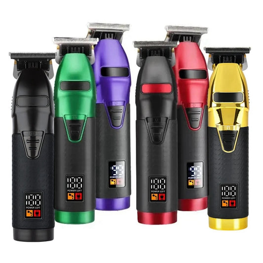 Tondeuse à cheveux et à barbe rechargeable avec écran LCD